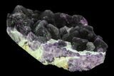 Purple, Stepped Octahedral Fluorite Crystal Cluster - China #122019-2